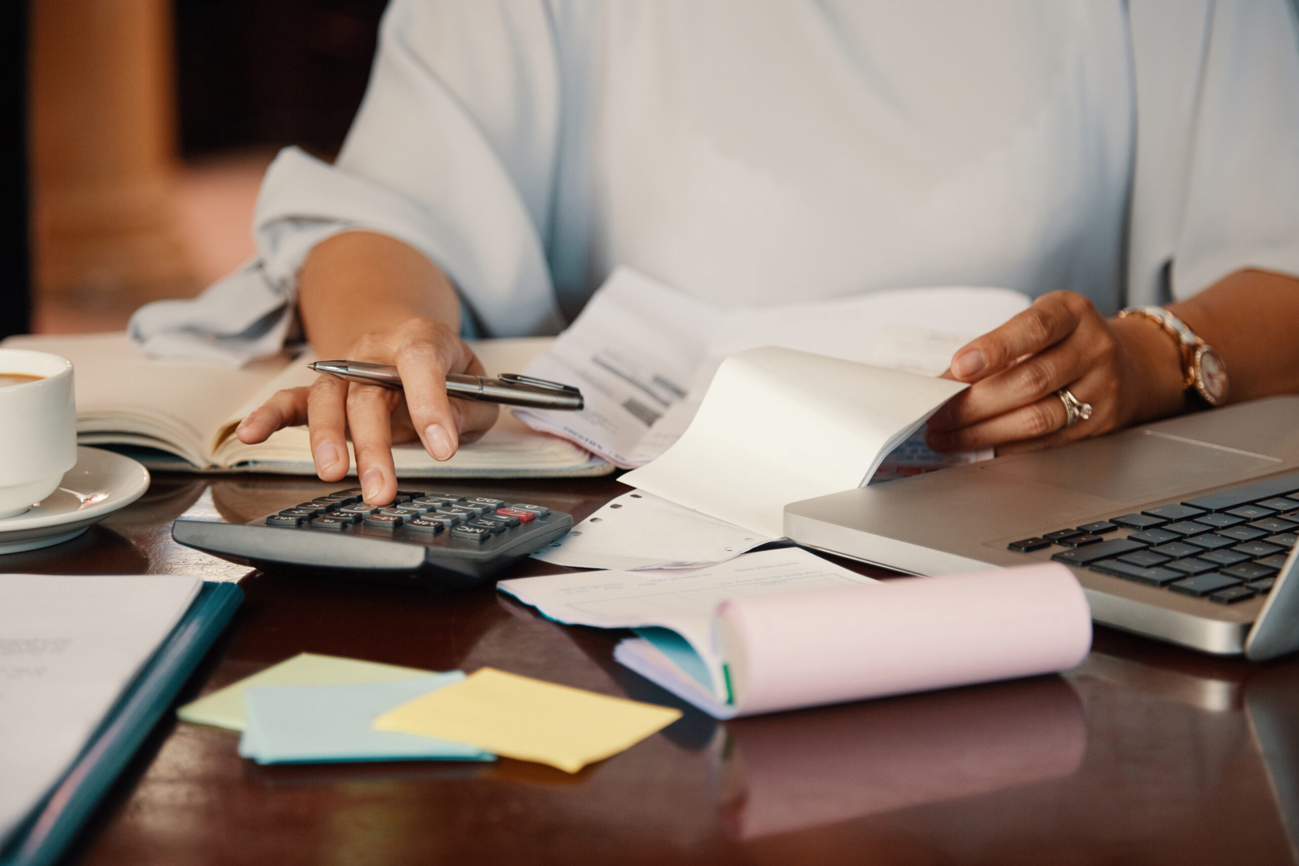 Entrepreneur Working With Bills – Hold Entrepreneur Working With Bills - Hold